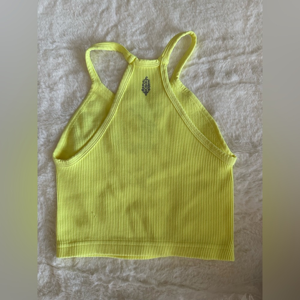 FP Movement Yellow Ribbed Tank Top-XS/S - Picture 2 of 2
